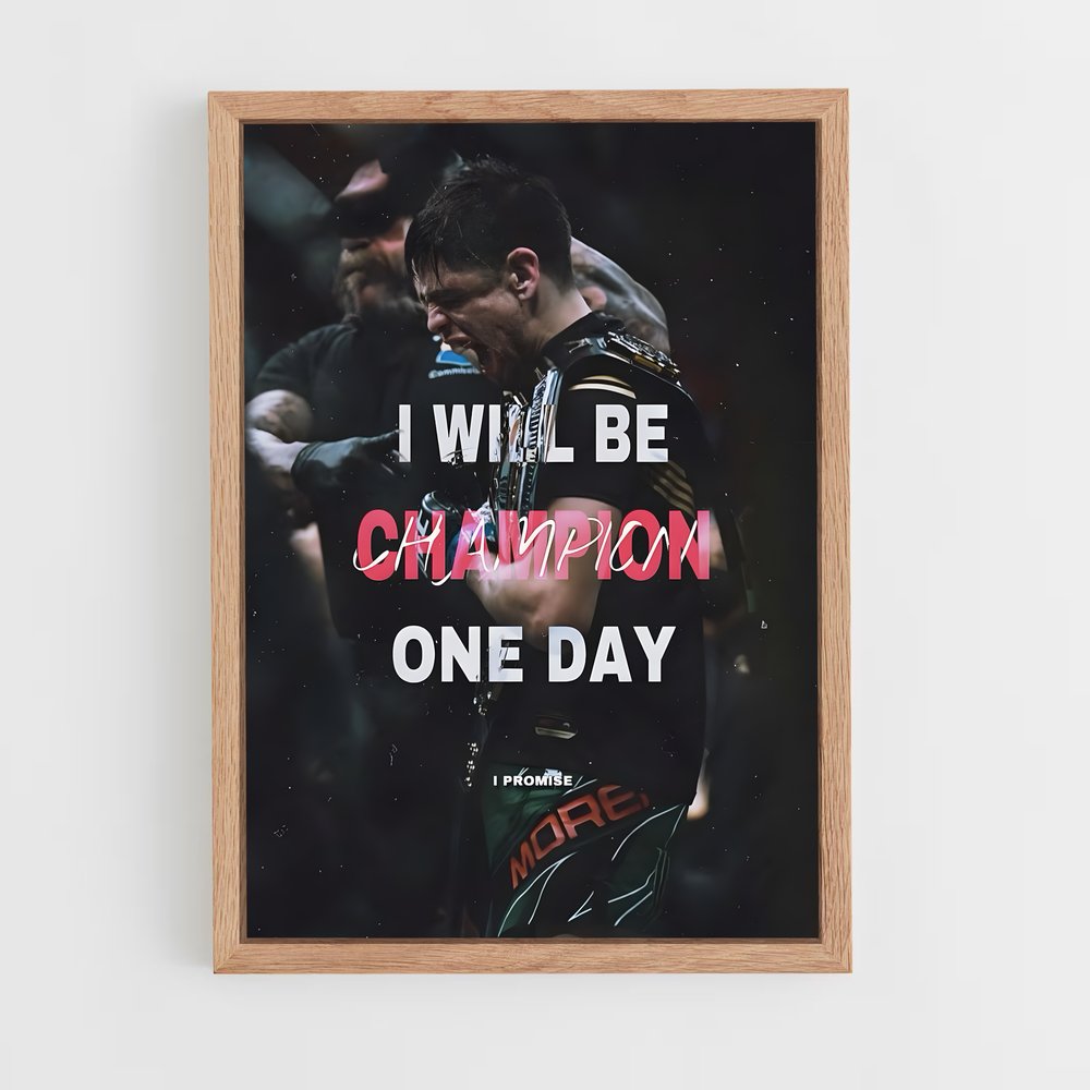 Poster I Will Be – affiche MMA (vue 4)
